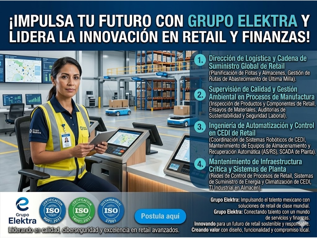 Empleos en Grupo Elektra México 2026: Convocatoria Abierta ⚡💼
